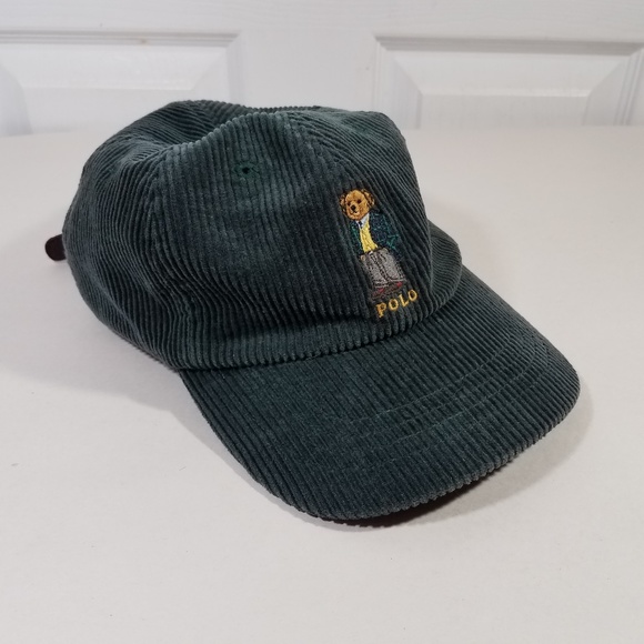 polo bear corduroy hat